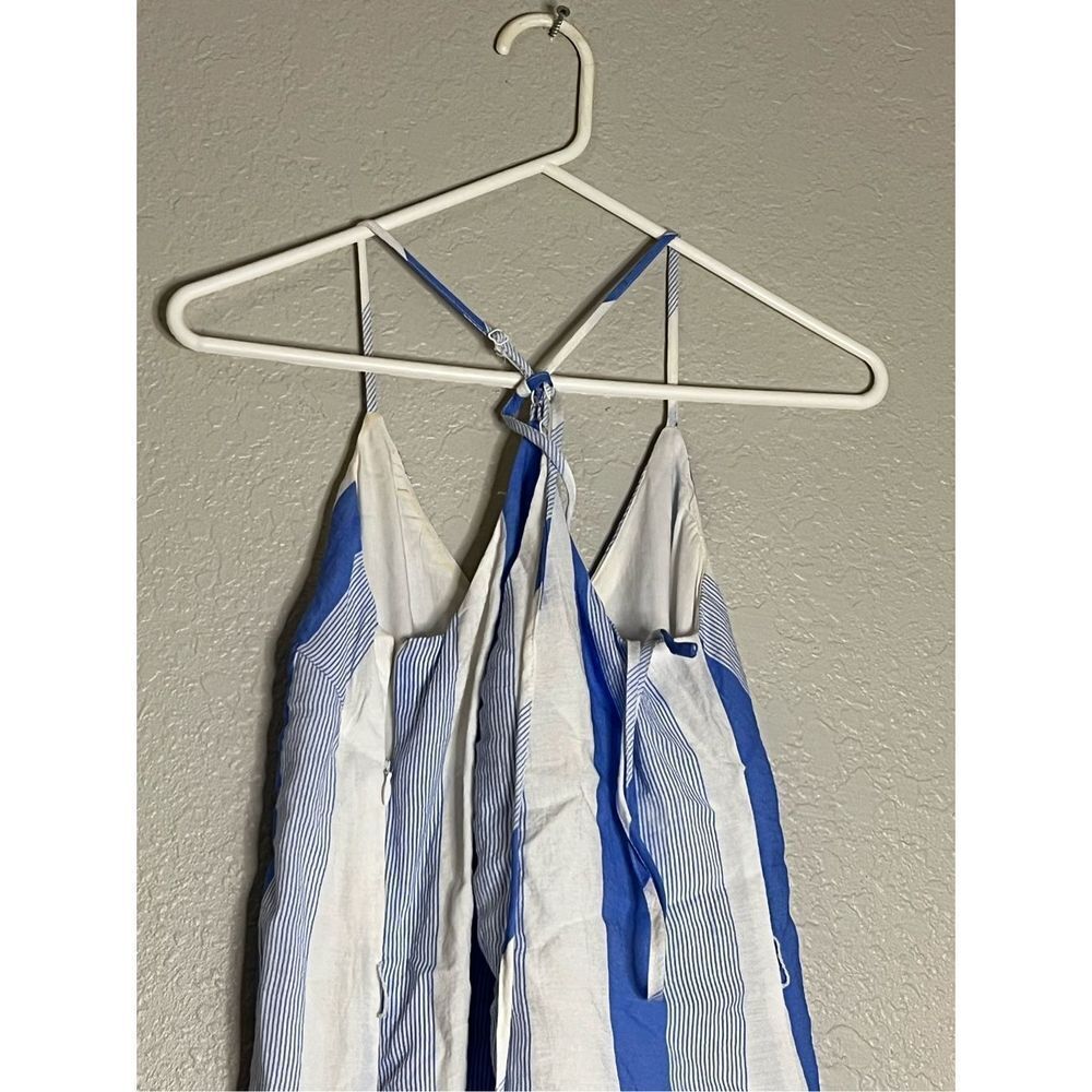 Lulu's Blue and white Sundress with Tie Size M - Picture 3 of 5